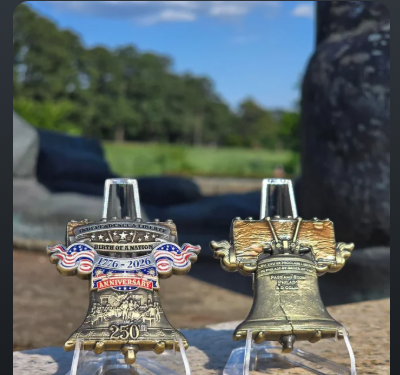Liberty Bell anniversary coins